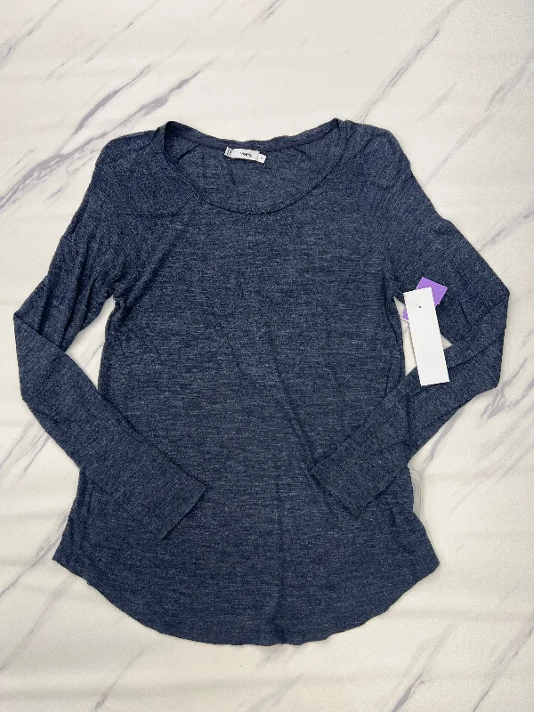 Flash Deals Blue Top Long Sleeve Vince, Size Xs