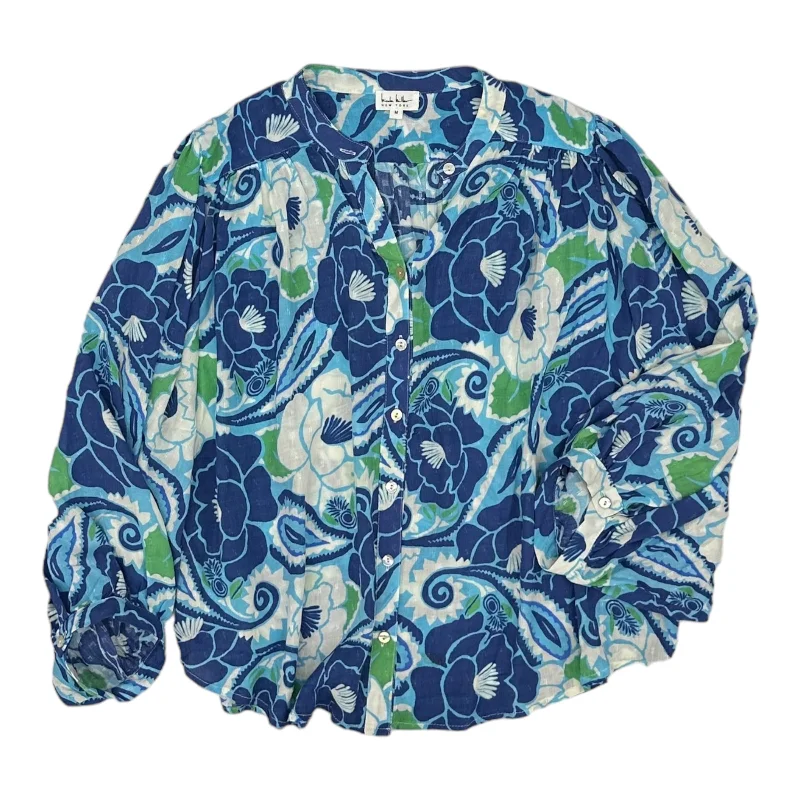 Lowest Prices BLUE TOP LS by NICOLE MILLER Size:M