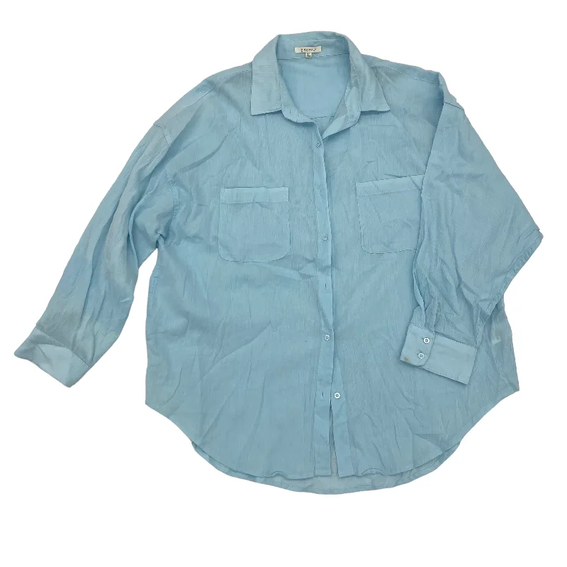 Warehouse Sale BLUE TOP LS by Z SUPPLY Size:M