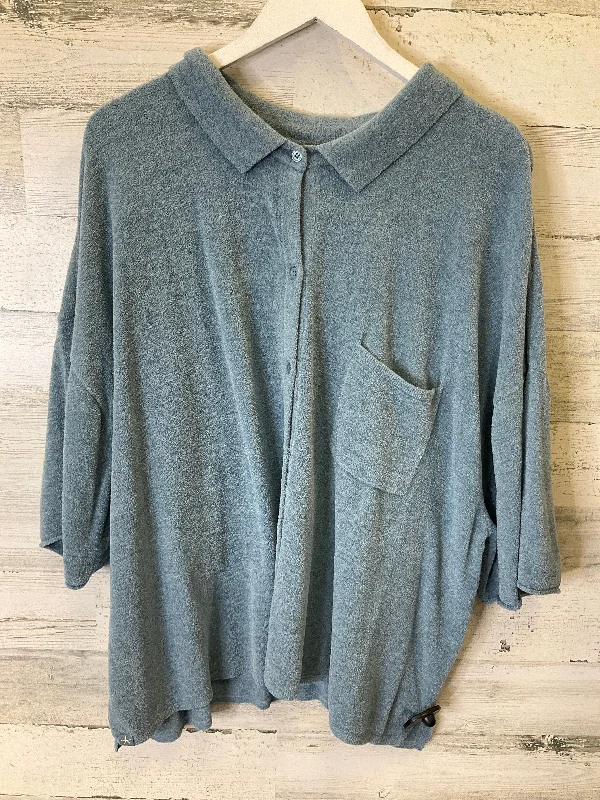 Unmissable Offer Blue Top Short Sleeve Barefoot Dreams, Size 3x