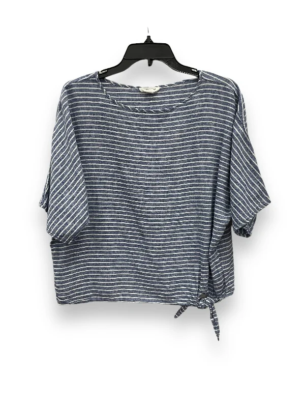 Deal Zone Blue Top Short Sleeve Beachlunchlounge, Size Xs