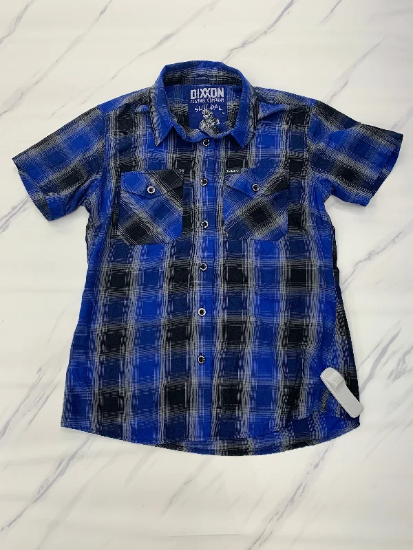 Sneak Peek Sale Blue Top Short Sleeve Cma, Size M