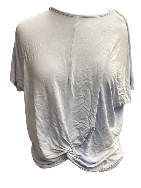 Midnight Sale Blue Top Short Sleeve Gaze, Size Xs