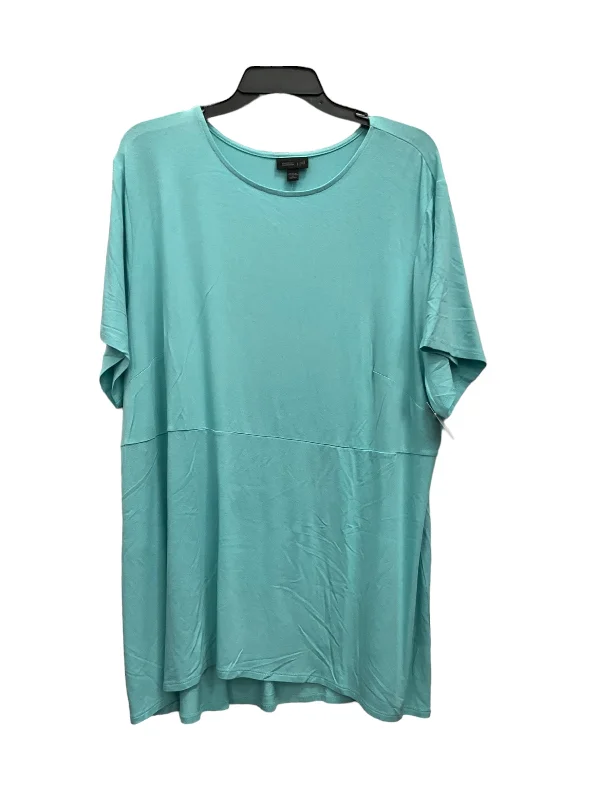 Price Break Blue Top Short Sleeve J. Jill, Size 3x