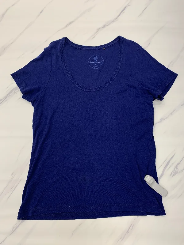 Last Chance Blue Top Short Sleeve Tommy Bahama, Size Xl