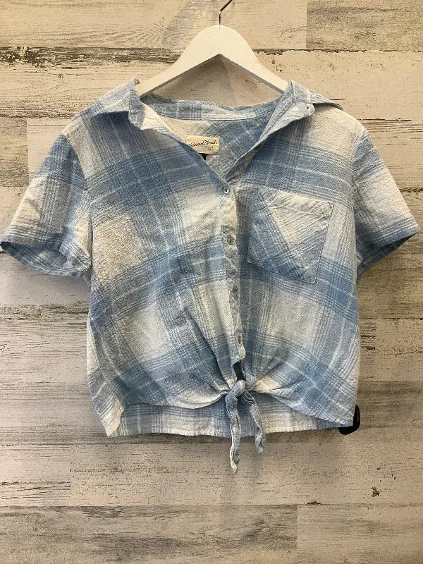 Price Fest Blue Top Short Sleeve Universal Thread, Size M