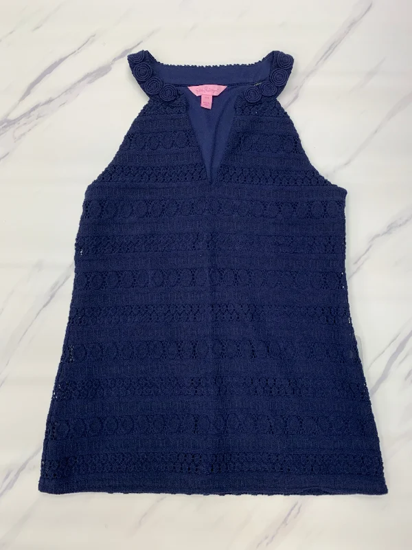 Final Clearance Blue Top Sleeveless Lilly Pulitzer, Size Xxs