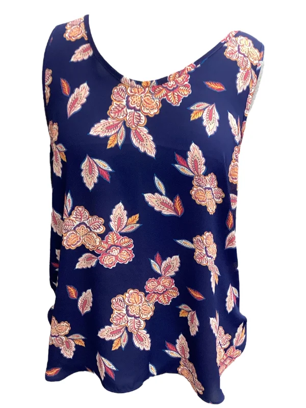 Exclusive Offers Blue Top Sleeveless Loft, Size S