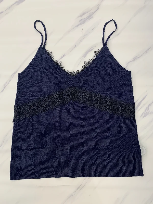 Deal Mania Blue Top Sleeveless Zara, Size M