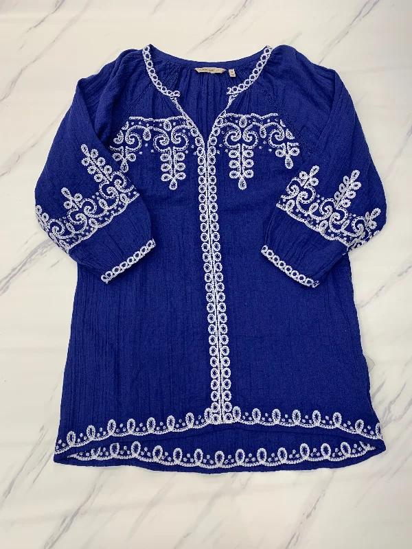 Special Discount Blue Tunic Long Sleeve Soft Surroundings, Size Xs