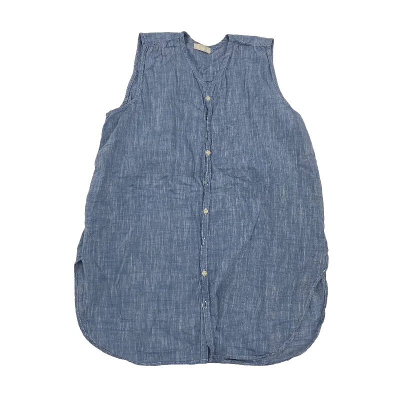 Seasonal Clearance BLUE TUNIC SLEEVELESS by CMC Size:L