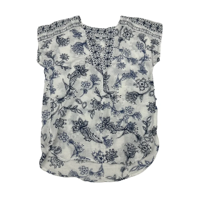 New Markdowns BLUE & WHITE TOP SS by LIVERPOOL Size:S