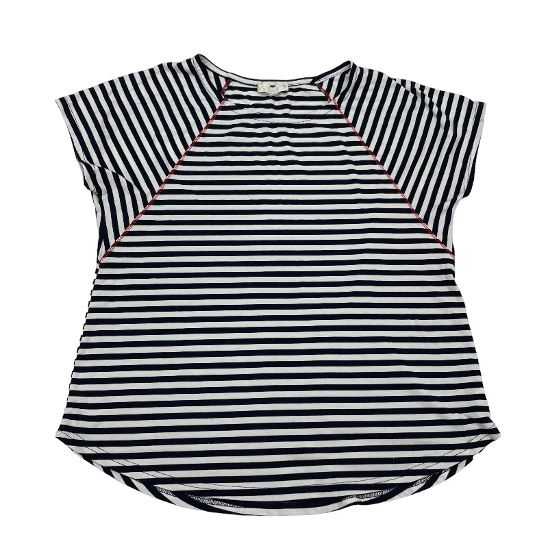 Seasonal Clearance BLUE & WHITE TOP SS by SUZANNE BETRO Size:L