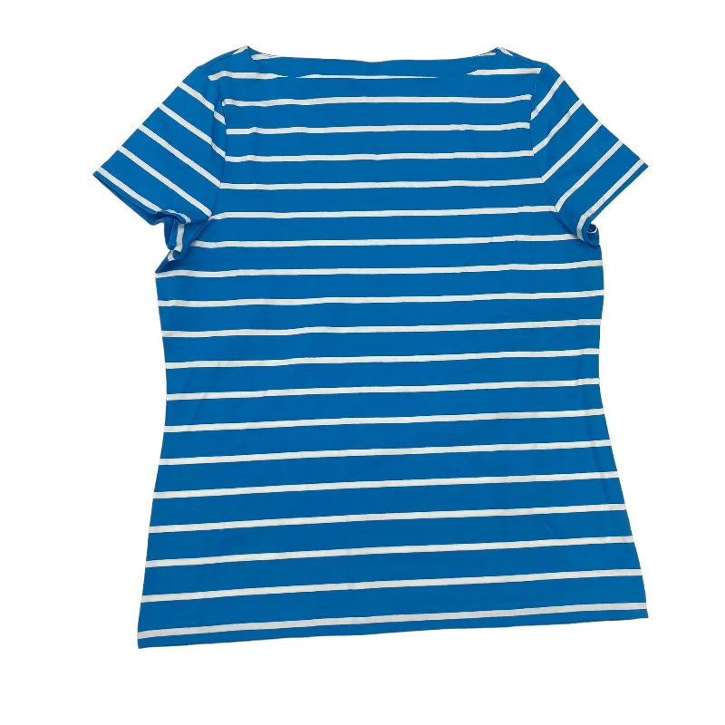 Overstock BLUE & WHITE TOP SS by TALBOTS Size:M