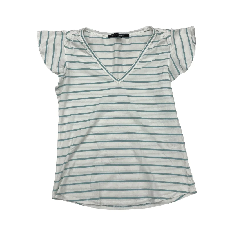 Great Deals BLUE & WHITE WHITE HOUSE BLACK MARKET TOP SS, Size XS
