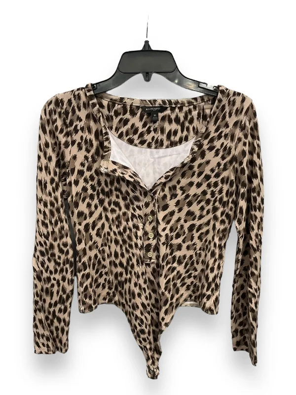 Shop and Save Bodysuit By Banana Republic In Animal Print, Size: M