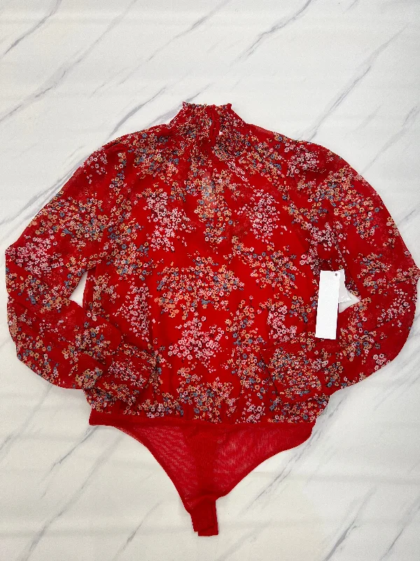 Online Specials Bodysuit By Socialite In Red, Size: Xl
