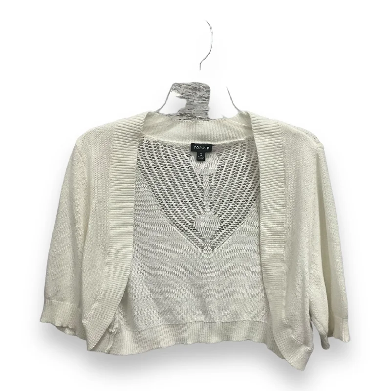 Value Deals Bolero By Torrid In Cream, Size: 2x