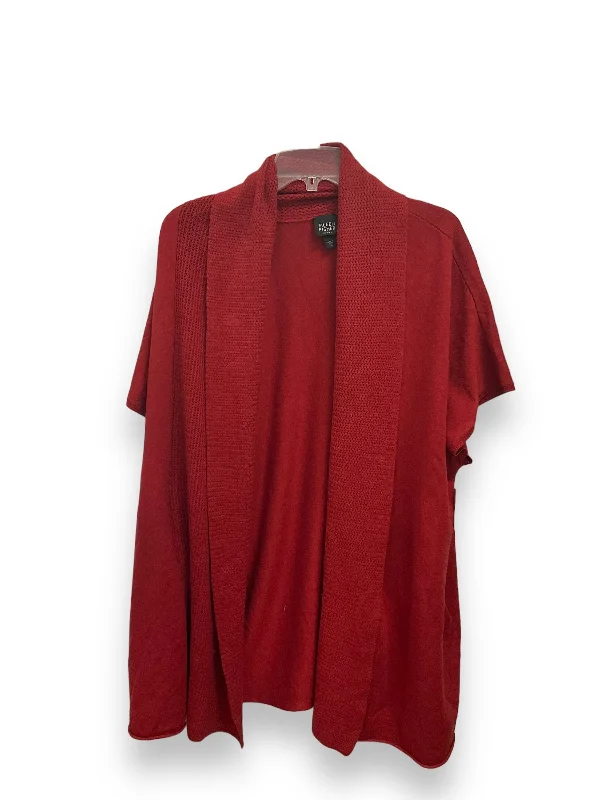 Discount Mania Cardigan By Eileen Fisher In Red, Size: 1x