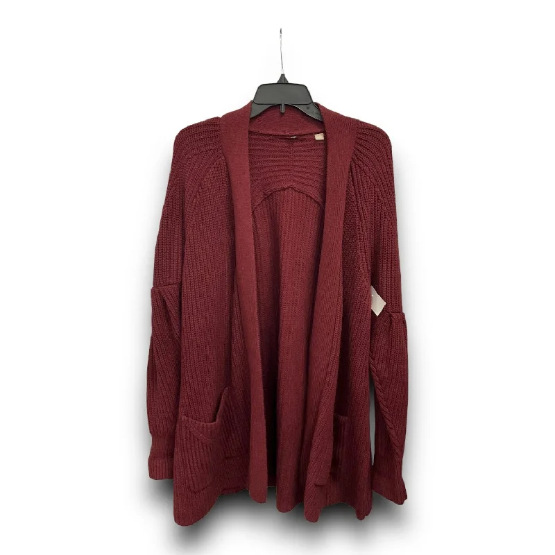 New Deals Cardigan By Knitted And Knotted In Red, Size: L