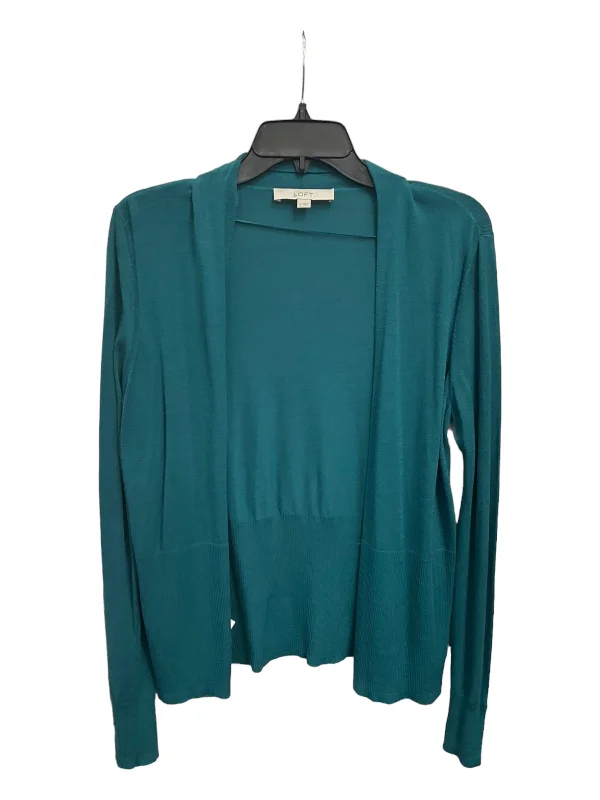 Savings Event Cardigan By Loft In Teal, Size: M