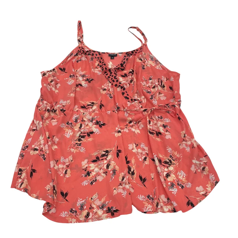 Limited Time Discount CORAL BLOUSE SLEEVELESS by TORRID Size:4X