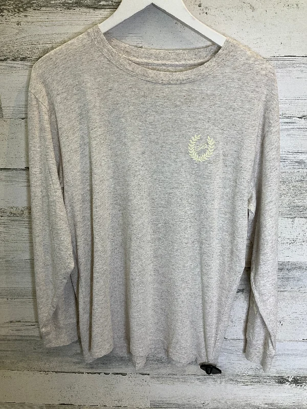 Unbeatable Prices Cream Athletic Top Long Sleeve Crewneck Pink, Size Xs