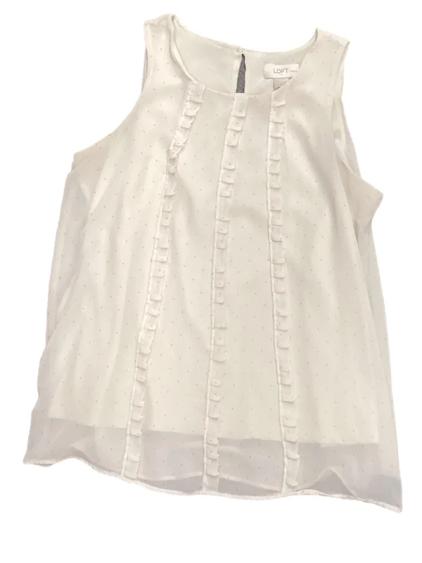 Super Deal Cream Tank Top Loft, Size M