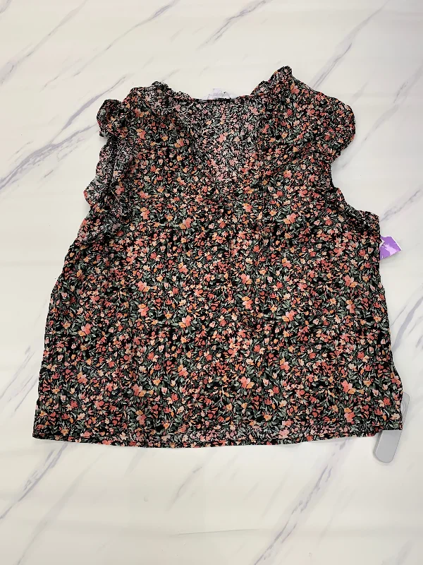 Weekend Flash Sale Floral Print Top Sleeveless Bb Dakota, Size L