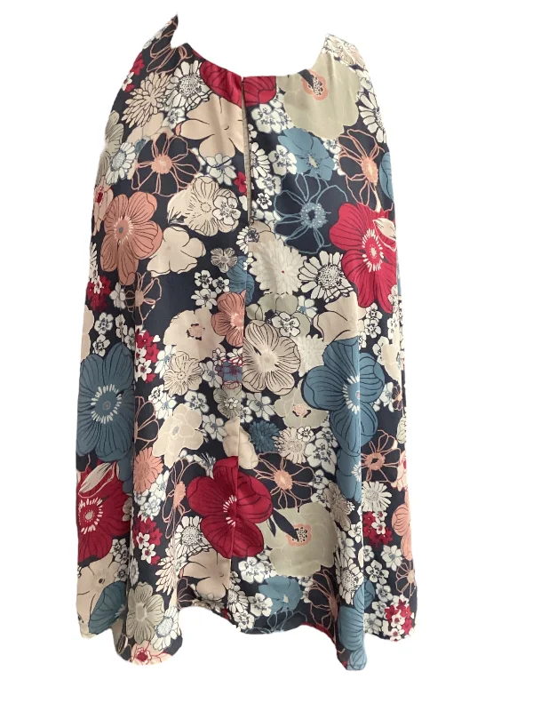 Don't Wait Floral Print Top Sleeveless Loft, Size L