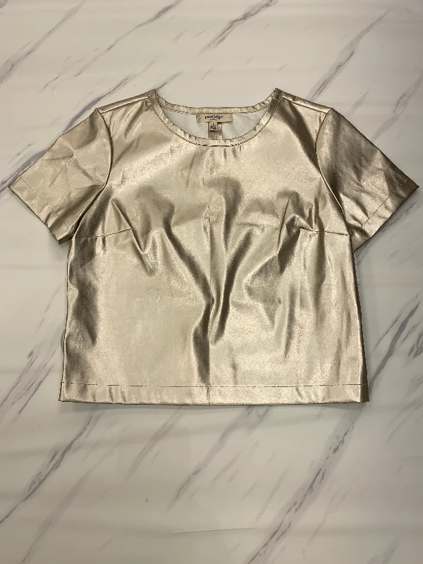 Markdowns Gold Top Short Sleeve Porridge, Size S