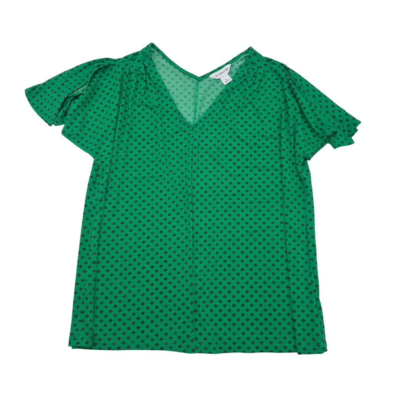 Special Offer GREEN LIZ CLAIBORNE BLOUSE SS, Size XL