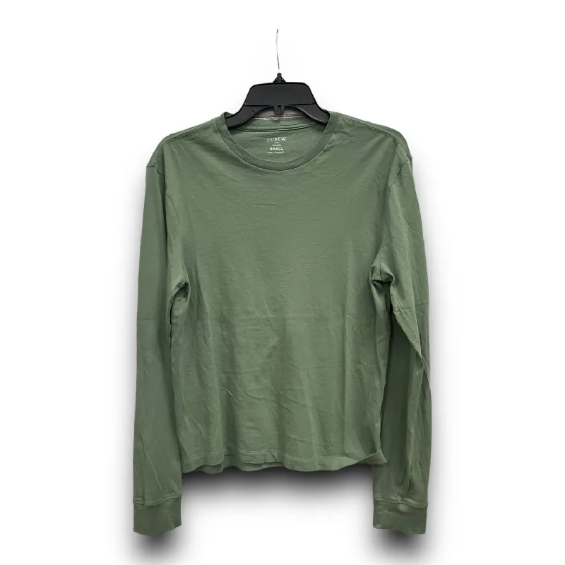 Online Specials Green Top Long Sleeve Basic J. Crew, Size S