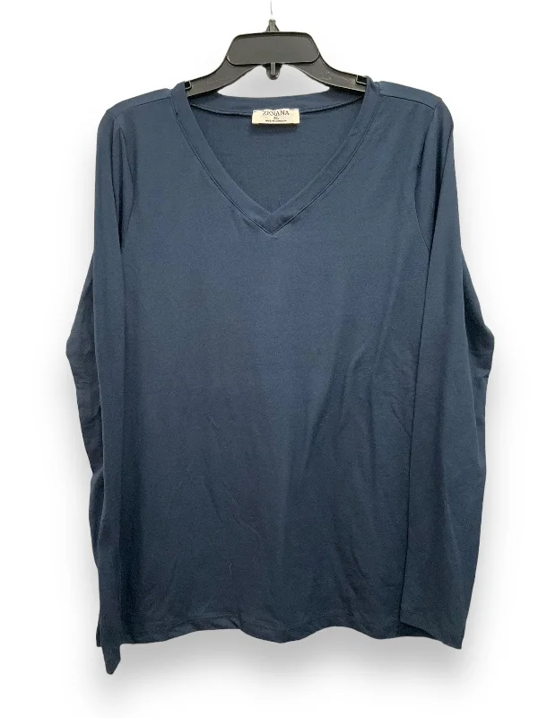Hot Deal Green Top Long Sleeve Basic Zenana Outfitters, Size Xl
