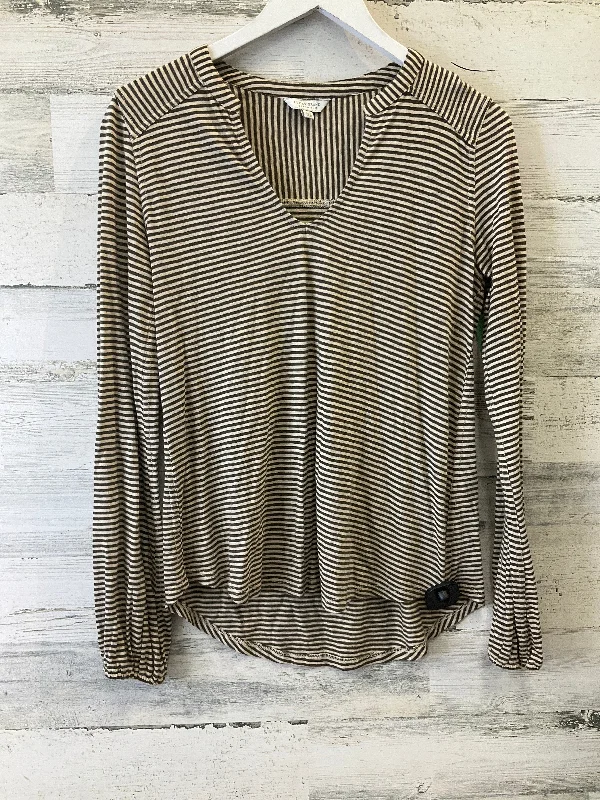 Hurry In Green Top Long Sleeve Lucky Brand, Size S