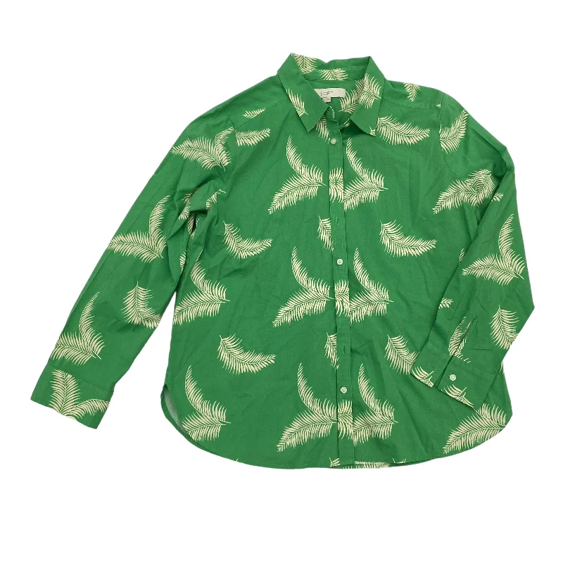 Sale Event GREEN TOP LS by LOFT Size:L