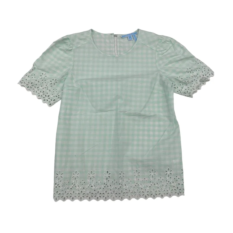 Warehouse Sale Green Top Short Sleeve Draper James, Size Xs