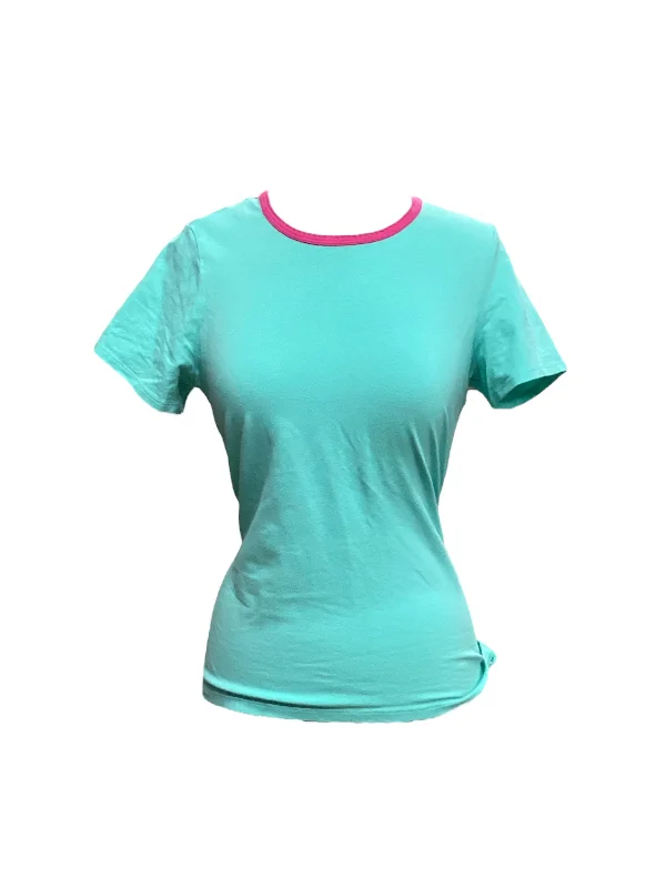 Weekend Flash Sale Green Top Short Sleeve Lands End, Size S