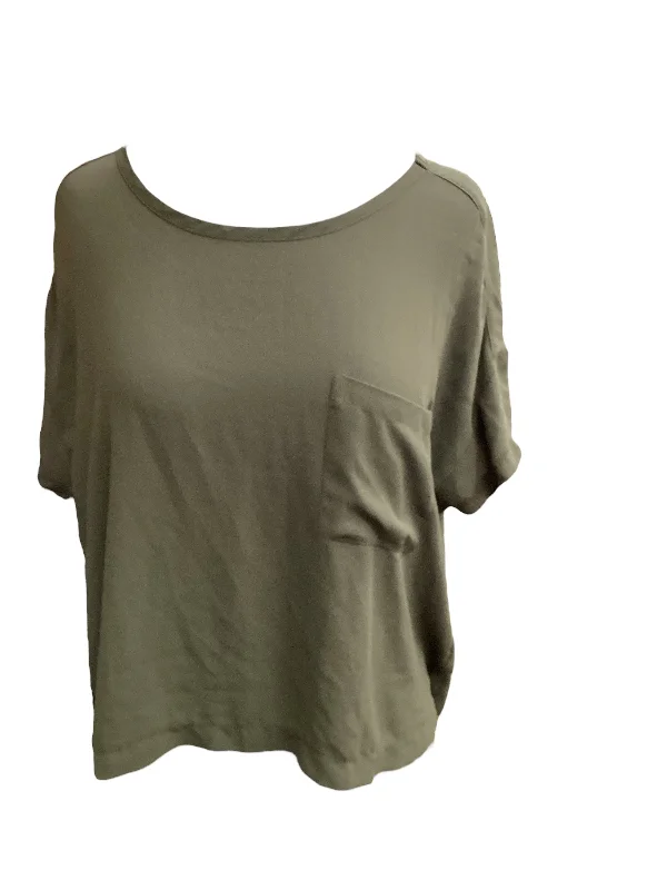 Quick Sale Green Top Short Sleeve Lush, Size S