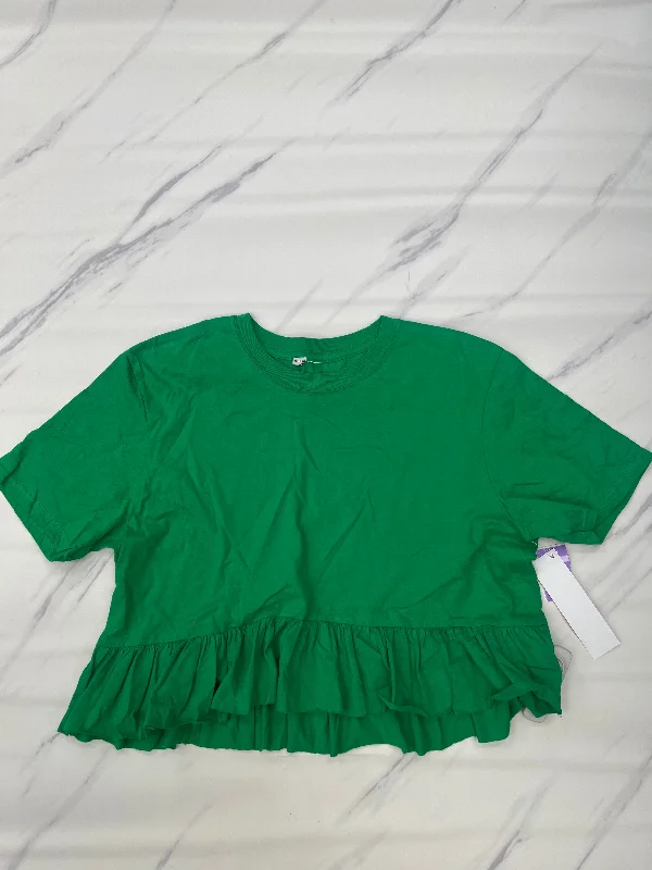 Buy Now Green Top Short Sleeve Urban Outfitters, Size S