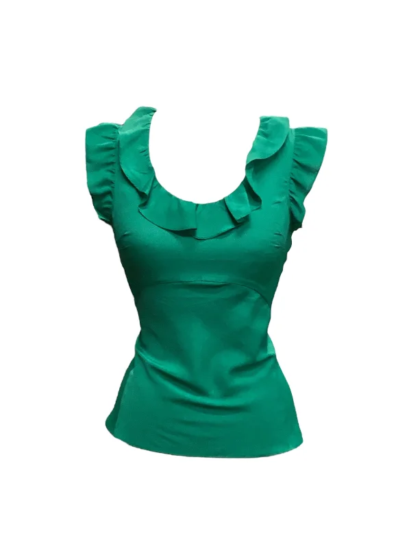 Price Blitz Green Top Sleeveless Banana Republic, Size Xs