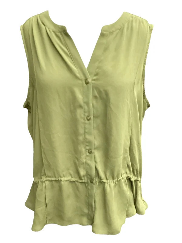 Exclusive Preview Green Top Sleeveless Loft, Size Xl
