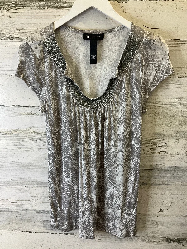 Flash Sale Grey Top Short Sleeve Inc, Size M