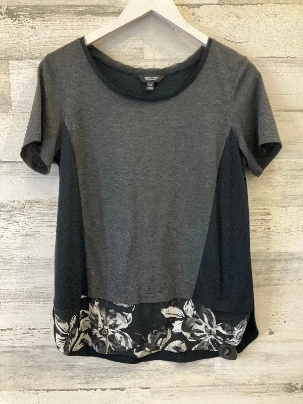 Huge Discounts Grey Top Short Sleeve Simply Vera, Size M