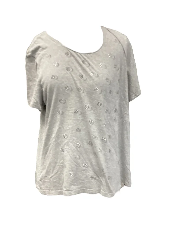 Limited Time Offer Grey Top Short Sleeve Tommy Hilfiger, Size Xl