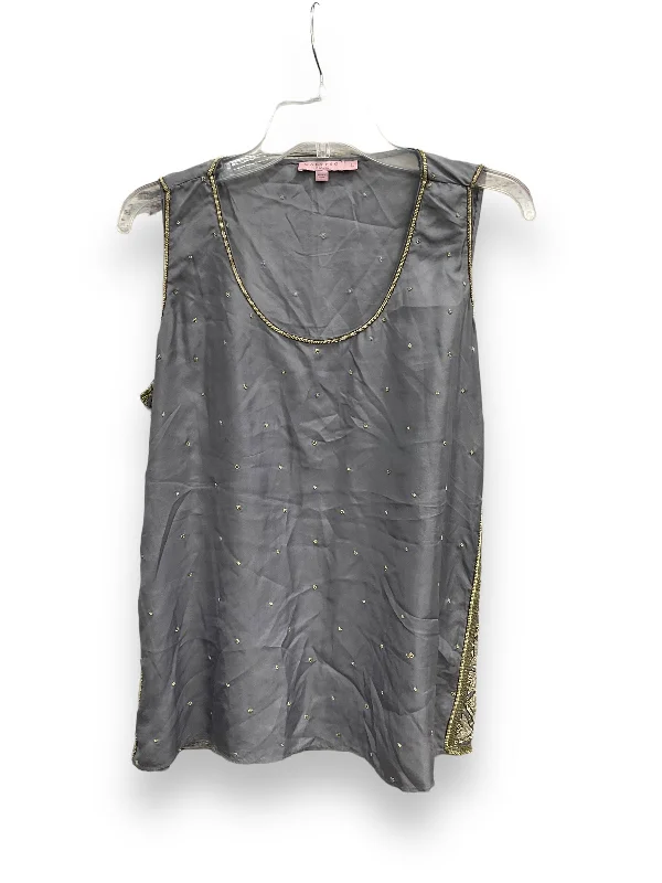Bonus Savings Grey Top Sleeveless Calypso St Barth, Size L