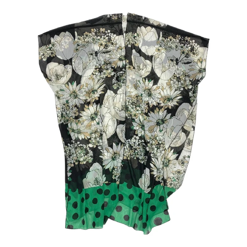 Exclusive Offers Kimono By Cato In Black & Green, Size:Osfm