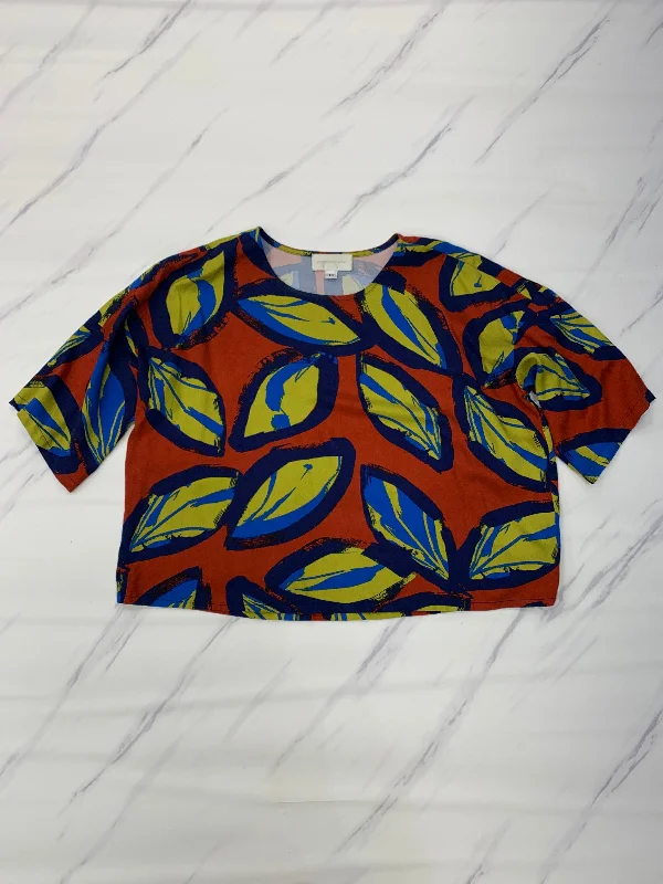 Buy Now Multi-colored Top 3/4 Sleeve Anthropologie, Size Xs