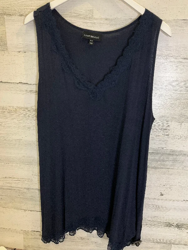 Instant Discount Navy Top Sleeveless Lane Bryant, Size 1x