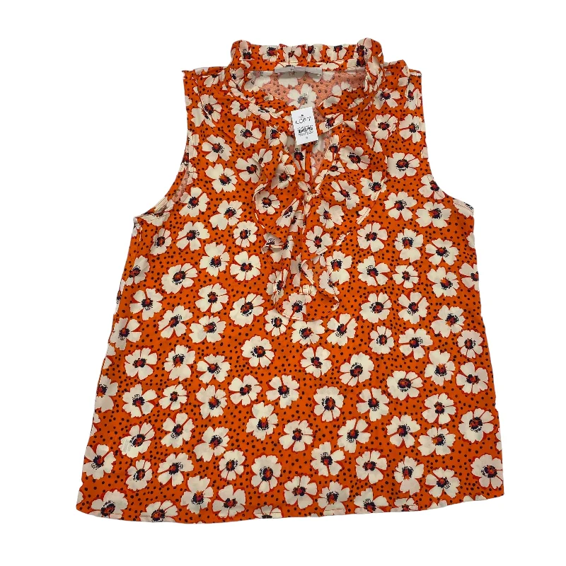 Special Savings ORANGE LOFT BLOUSE SLEEVELESS, Size S